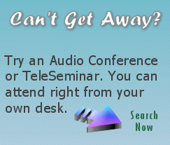 See more training options including webinars and teleseminars